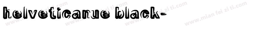 helveticanue black字体转换